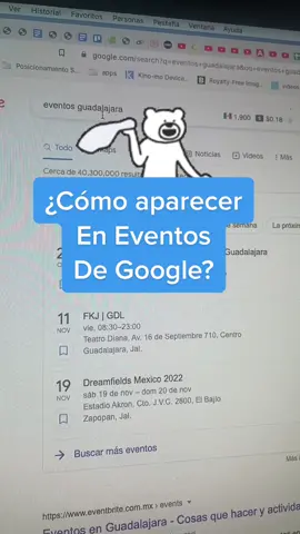 Cómo aparecer en la sección de eventos de Google #evento #eventos #eventosgoogle #google #googleevent #googleeventos #event #emprende #emprendedor #emprendedores #emprendedora #gdl #guadalajara #guadalajarajalisco #guadalajarajalisco🇲🇽 