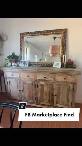 Isn’t she lovely? 😍 Finding pieces on Facebook marketplace that just need a little love is my favorite! #furnitureflip #DIY #sanding #diyproject 