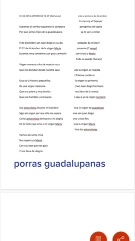 porras pra mi virgencita