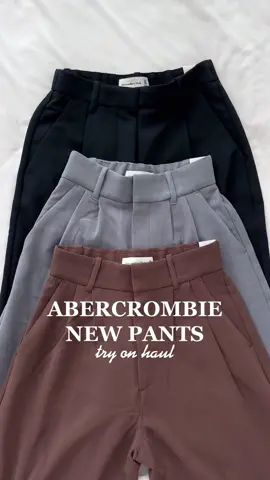 Use code AFTIA to save 20% bc Abercrombie has the best pants 🤍 everything on my ltk in bio! #abercrombie #pants #trousers #abercrombiecode #tryon #fyp #fallessentials 