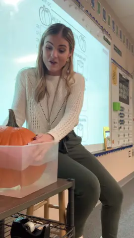 Punpkin Day with the Kindergarteners!  I need bigger bins and more water for the floating part but now I know 🤣  #pumpkinseason #teachersoftiktok #teacher 