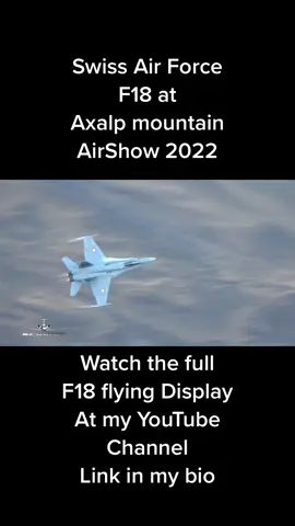 F18 Swiss Air Force at Axalp airshow 2022 #axalp #axalp22 #axalp2022 #swiss #switzerland #schweiz #schweiz🇨🇭 #f18 #f18hornet #hornet #airforce #swissairforce #brienz #berneroberland #f18fighter #military #militare #militar #luftwaffle #mucspotter #fighter #fighterjet #flares @swiss.gelato.travel @f18forlife @schweizerluftwaffe1 @f18hornet @switzerlandtourism @military_aviation___ 