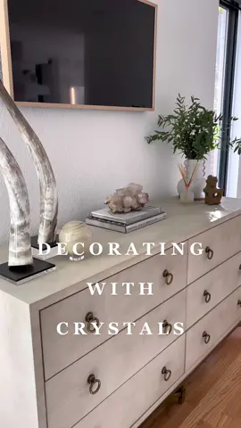 How do you display crystals in your home?   #homedecor #crystaldecor #decorgoals #bedroomdecor #crystalsforthebedroom #calcite #jaspersphere #jasper #crystalwitch #bohemianbedroom #bohohomedecor 