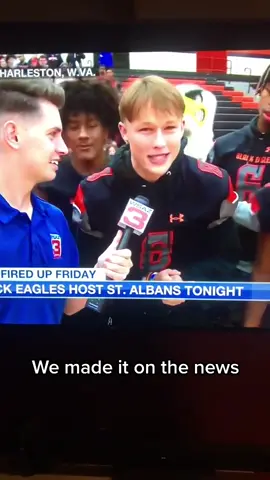 Now your on MaxPreps 🫡🤝🏈  (Via @em )  #fyp #football #highschoolfootball #peprally #assembly #sports #qb1 #qb #quarterback #dance #dancemoves #interview #almostfamous 