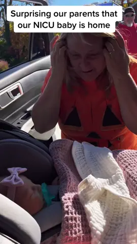 Surprised our parents that our baby is home after 2 weeks in the NICU! Regularly scheduled dog content will be back soon! #nicubaby 