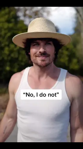 Hahaha sorry to #iansomerholder and #thevampirediaries but I itch around fedoras and he’s so handsome 