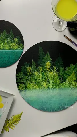 🌿 #vinillna #acrylicpainting #paintingtechnique #paintingideas #landscapepainting #botanicalart 