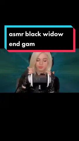 asmr black widow end game is over and I love you all #blackwidow #amouranthasmr #linktwiter  #earcleaning 