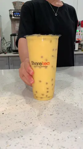 Mango Green Milk Tea! #boba #dmv #sharetea #bobatea #tea #bubbletea #fyp #food #mango #milktea 