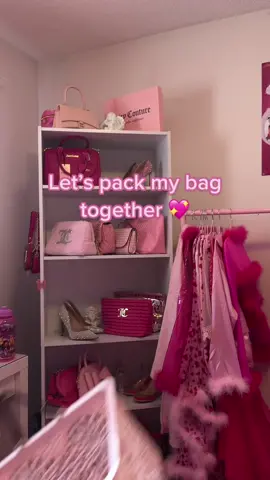 This is for all my angels who asked for a pack my bag video 🥺💞🫶🏼 #packmybag #pinktok #girlythings #pursetok #organization #juicycouture 