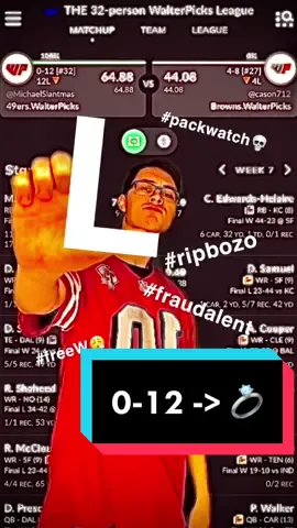 FIRST W OF THE YEAR LETS GOOOO #ninerswalterpicks #walterpicks32 #walterpicks #fantasyfootball #greenscreen 