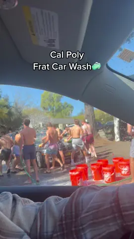 It’s officially frat car wash season #frat #carwash #fratcarwash #universityseries #calpoly #calpolyslo #fyp