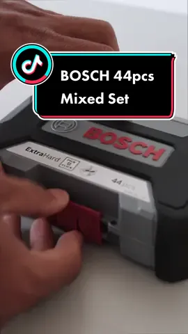 BOSCH 44pcs Mixed Screwdriver Bits Set easy to remove and put back the accessories Stay Organized with Easy Pick and Click indexes. #beyondhardware #bosch #boschprofessional #boschaccessories #mixset #mixed #powertools #screwbits  #colorful #fyp #racunintiktok #tiktokshop #tiktokmalaysia #tiktokshop1111megasale