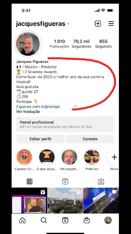 Como fazer uma boa bio no seu instagram de artistas!#viverdemusica #musicbusiness #musicbusinesstips 