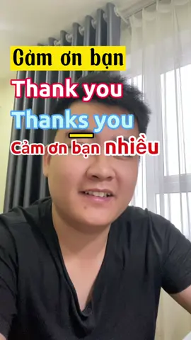 Thanks you là cám ơn bạn nhiều?? #LearnOnTikTok #hoccungtiktok 