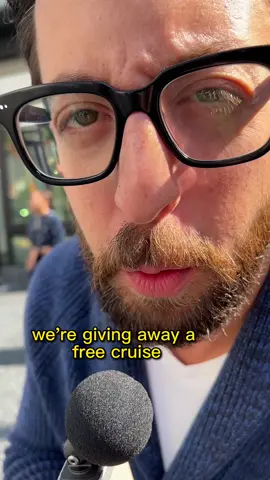 surprising strangers with a free cruise 🏝#IconOfTheSeas is open for booking today! @Royal Caribbean #RoyalCaribbeanPartner 