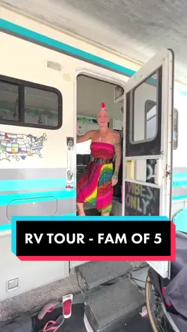 RV TOUR for a full time family of 5!  We have been living here for 7 years in between traveling around the world. #rvlife #rvliving #rv #Vlog #tinyliving #tinyhome 