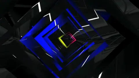 • Abstract de Renderização em 3D de Animação Geométrica com Movimento em Loop | 4K