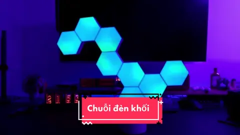Bộ đèn led khối làm cho căn phòng của bạn thêm rực rỡ, hình dạng cũng có thể biến đổi tùy ý #denled #mausac #congnghe #xuhuong 