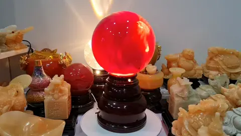 Bi cầu phong thủy màu đỏ đá Núi Lửa hợp mệnh Hỏa và thổ  kích thước 15cm #bicầumàuđỏ #bicầuphongthủy #bicầuphongthủymàuđỏ #bicầuđánúilửa