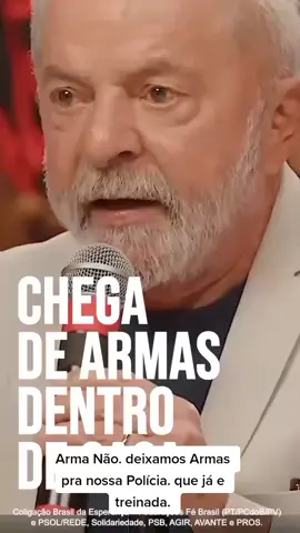*VOCÊ VIU? BOLSONARO FACILITA ARMAS NAS MÃOS DE BANDIDOS!* _Com Lula a polícia vai ter mais condições para manter a paz no_🇧🇷 Arma só quem teve foi filho de Rico. Arma mata. arma humilhar Arma destrói uma família Arma maltrata uma mulher que tem um marido violento em casa. Arma não Deixa Arma pra nossa Polícia. 