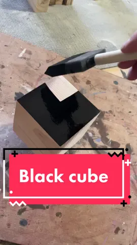 Black cube #satisfying #woodtok #asmr #satisfyingvideo #FomotionalFinds 