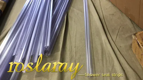 Roslaray rubber seal shows: shower glass PVC strips #seal #waterproof #glass #customized #door 