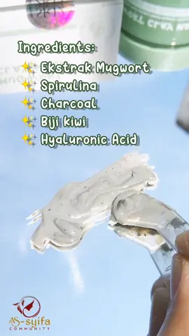 Cuma 70K bisa bikin komedo dan jerawat auto pergi🤭#claymask #mughwort #maskermughwort #mughwortclaymasksr12 #penghilangkomedo #glowing #penghilangjerawat 