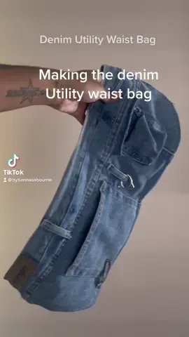The process of making our denim waist bag ⭐️ #blackgirltiktok #fashion #nyc #fyp 