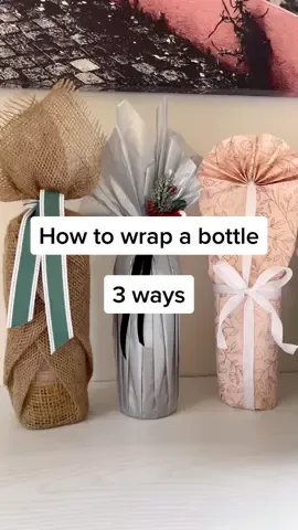 Which do you prefer? #wrappinggifts #wine #fypシ 