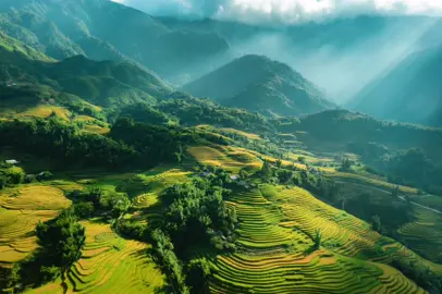 Ngắm nhìn thiên nhiên hùng vĩ của Sa Pa, một trong những thắng cảnh của vùng núi Tây Bắc Việt Nam. #sapa #langlesapa #travel #caobang #mountain 