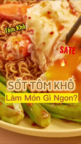 Sốt tôm khô - đỉnh cao sốt trộn. Trộn/ xào cùng mì có ngay món cứu cánh ngày bận rộn🦐