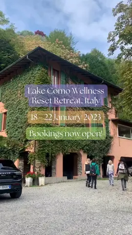 Lake Como Wellness Reset Retreat ✨ 18-22 January 2023  🕊️€300 off if you book before 1st December 2022  Have you been waiting for the right time to prioritise your wellbeing? 🙏  Are you interested in yoga, movement & all things wellness? 🧘🏼   Do you want to start 2023 as you mean to go on? 💪🏼  Whether it’s your first or 100th retreat, Lake Como Wellness can help you reconnect to your mind, body & soul.   Head to https://www.lakecomowellness.com for more info.  #lakecomo #lakecomoitaly #yogaretreat #retreat #europeretreat #winterretreat #lakecomowellness #wellnessretreat #wellness #italyretreat #pilates #meditation #soundbath #yoga #soundbathmeditation #lakecomoretreat 