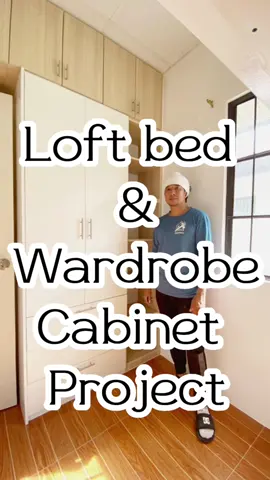 Loft bed and wardrobe cabinet project 💪🏼 #loftbed #loftdesign  #loftproject #bunkbeds  #bunkbedglowup  #homeimprovement #bedroomcheck #bedroomdesign #bedroom #bedroomgoals #bedroomideas #bedroomtour #modular #modularhomes  #modularfurniture  #modularcabinetph  #modularcabinet  #carpentry #carpenter #LearnItOnTikTok #carpentryskills #cabinetmaker #carpentrydaily #fyp #trends #Home #modularcabinetph #modularcabinetmaker #davao  #davaocity  