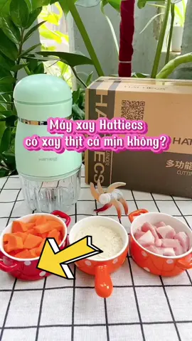 Máy Xay Đa Năng Hattiecs 6 Lưỡi Cối Thủy Tinh Cho Bé Ăn Dặm, Máy Xay Hattiecs Xay Thịt Cho Bé Ăn Dặm. 👶🏻😍😍