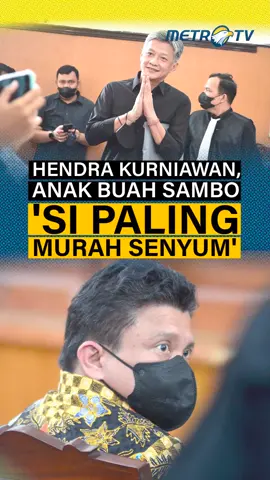Hendra Kurniawan kerap menebar senyum dan wajah santai saat datang ke Pengadilan Negeri Jakarta Selatan. #sidangferdysambo 