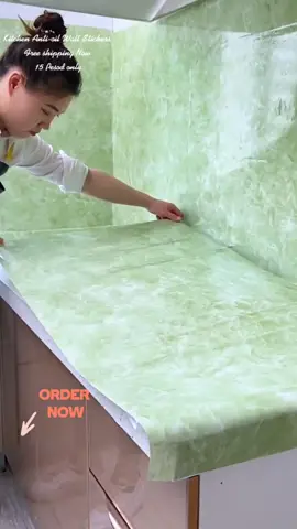 💫💫💯 Kitchen Oil Proof fire resistant wallpaper,for keep the home More safe.👇💥#tiktokshop1111budol #kitchenwallpaper #foryou #goodthing #fyp 