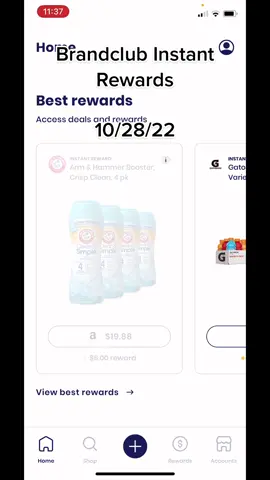Brandclub instant rewards for today 10/28/22! New to brandclub?! Use my code for an additional $10! Let me help you save 1,000s a year on items you and your family regularly purchase! It can be as easy as downloading han app to your phone!  My favorites include: Upside: Save an additional .15c per gallon use promo code MEAGAN2387 Ibotta: rkyscop  Shopkick: SAVE254161 Fetch: F4V5HU  Brandclub: link in bio to get free $10 when you use my code #coupon #ibotta #shopkick #rebate #walmart #moneysavingtips #couponcommunity #couponing #walgreens #walgreensdeals #cvs #dollargeneral #dollargeneraldeals #target #targetdeals #familydollar #familydollardeals #cvsdeals #CouponingWithMeagan #inflation #coupons #couponhumor #dancing #dance #dancingcouponer 