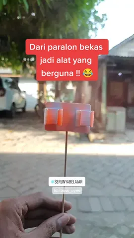 Kreatif sekali ! Dari paralon bekas jadi alat yang berguna dan bermanfaat banget 😱#serunyabelajar #kreatif #boss_uyee 