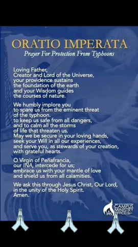 Prayer for the protection from typhoons 🙏🏻🙏🏻🙏🏻 #oratioemperata #paeng #fypシ #typhoon 