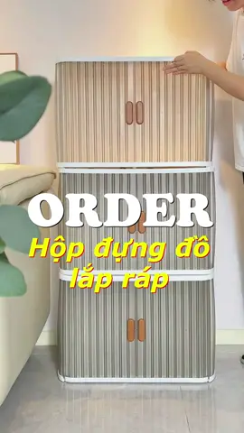 Order Trung Quốc - Hộp đựng đồ lắp ráp đựng đồ chống bụi #hopdungdo #giadungthongminh #chanhouseorder #ordertaobao #tienichcuocsong