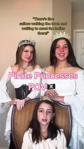 Two pirate princesses try to get their little sister to remember their mother’s song…#povacting #pirate #halloween #cute #funnyvideos 