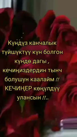 Кутман кечиңиздер менен❤️❤️