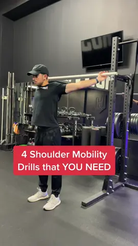 Shoulder Mobility Drills that you need to start incorporating ASAP! #shouldermobility #mobilitytraining #mobilitycoach #athletesoftiktok #fitnesstips #strengthandconditioning #strengthcoach #injuryprevention 