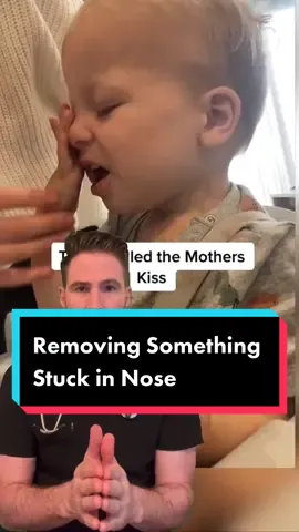 Mothers kiss technique to remove nasal foreign body. #firsttimemom #newmomtips #newparents #mothersoftiktok 