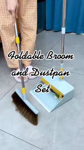 Foldable broom and dustpan set 🔥 #fyp #foryou 
