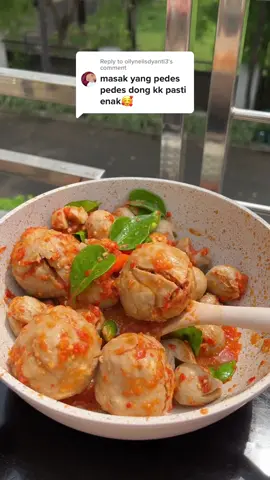 Replying to @ollynelisdyanti3 yang bikinnya aja sampe ga berani makan saking takut kepedesan, eh ternyata enak 😂 starpan @Steincookware #kedainengaura #reseptiktok #resepsimple #masakdirumah #masakansimple #masakanindonesia #fyp #steincookware #stein #pancigerman 