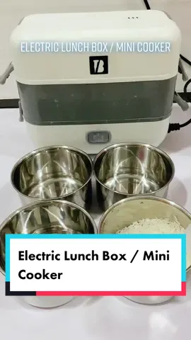 U think this is only a electric lunch box?🧐Actually it is also a mini cooker! Healthy food start with home cook food👍 #homecookfood #steamfood #ricecooker #electriclunchbox #TikTokShop1111MegaDeals #minicooker 