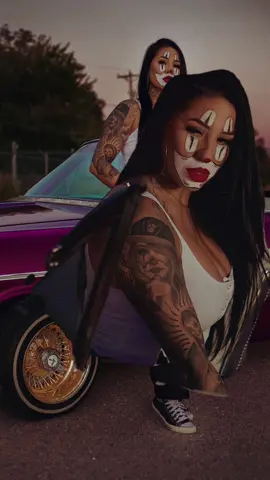 Happy Halloween Clowns 🤡 #NewMexico #fyp #fypシ #clownmakeup #cholamakeup #halloween #lowrider 
