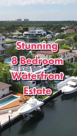 What do you think of this 8bed/8bath?   #miami #realestate #milliondollarslistings #luxuryhomes #waterfront #realtoroftiktok #hometour 